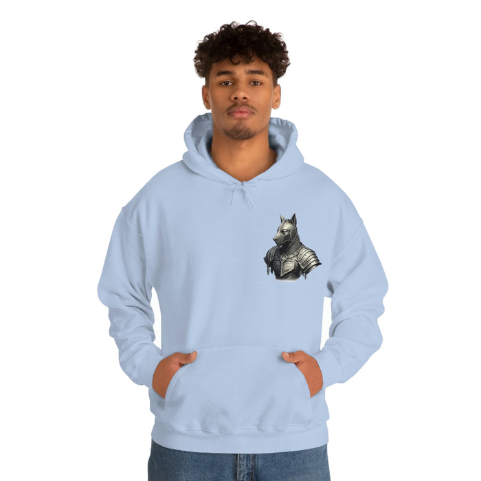 Not Friendly Armored Dog Heavy Blend™ Hoodie (unisex)