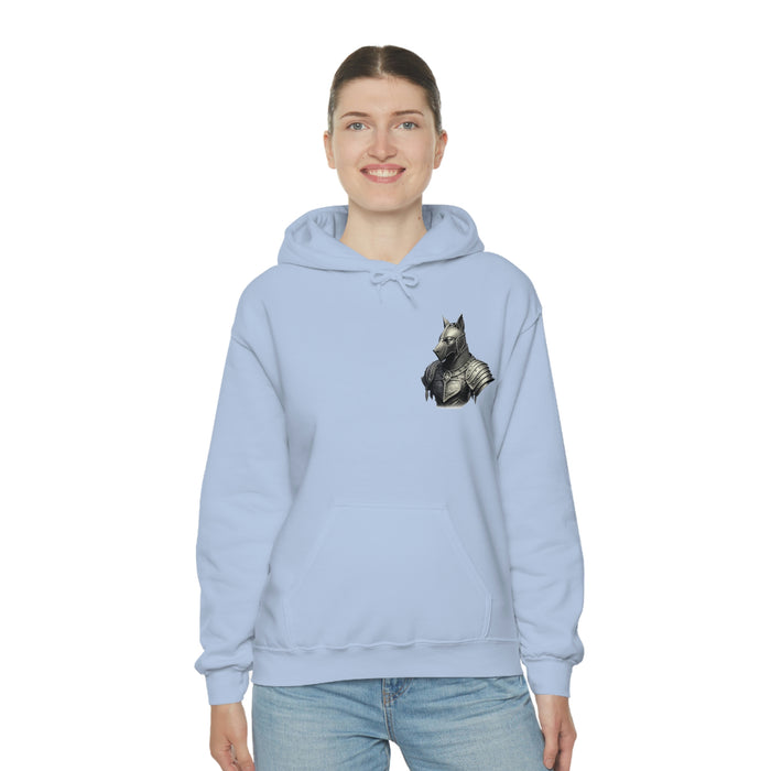 Not Friendly Armored Dog Heavy Blend™ Hoodie (unisex)