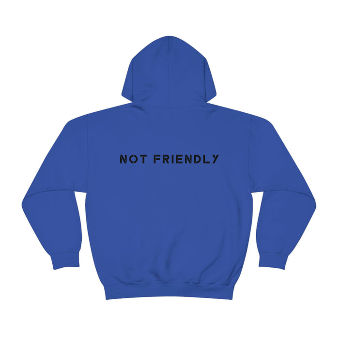 Not Friendly Armored Dog Heavy Blend™ Hoodie (unisex)