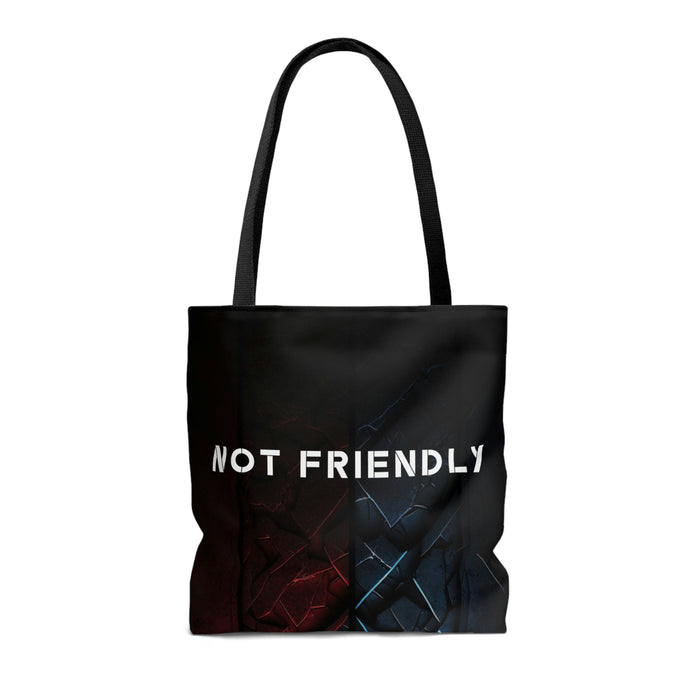 Not Friendly Stone and Steel Tote Bag