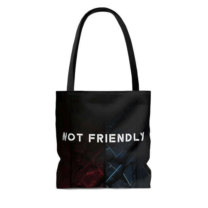 Not Friendly Stone and Steel Tote Bag