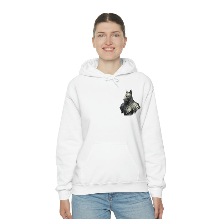 Not Friendly Armored Dog Heavy Blend™ Hoodie (unisex)