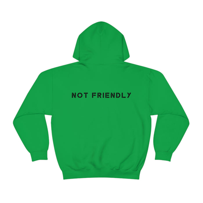 Not Friendly Armored Dog Heavy Blend™ Hoodie (unisex)