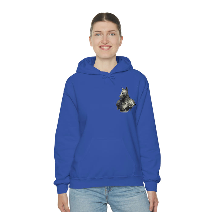 Not Friendly Armored Dog Heavy Blend™ Hoodie (unisex)