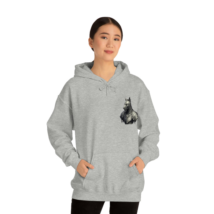 Not Friendly Armored Dog Heavy Blend™ Hoodie (unisex)