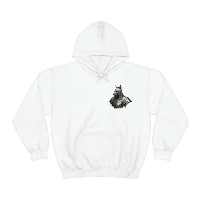 Not Friendly Armored Dog Heavy Blend™ Hoodie (unisex)