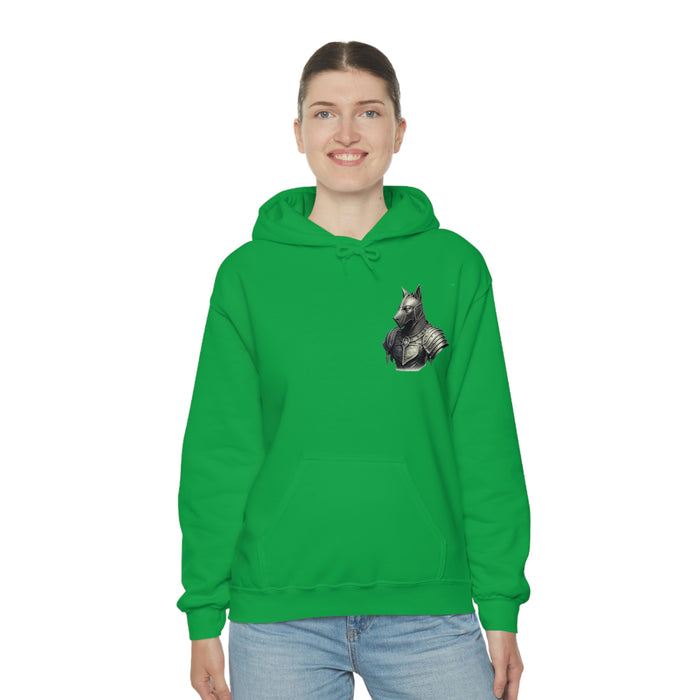 Not Friendly Armored Dog Heavy Blend™ Hoodie (unisex)