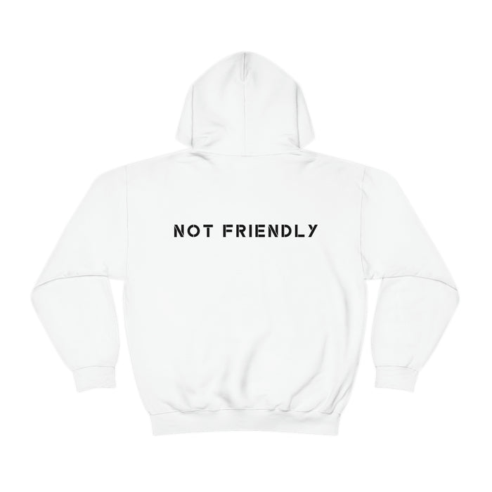 Not Friendly Armored Dog Heavy Blend™ Hoodie (unisex)