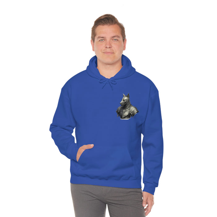 Not Friendly Armored Dog Heavy Blend™ Hoodie (unisex)