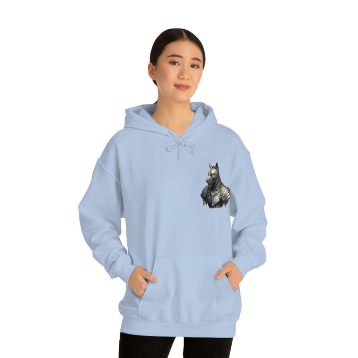 Not Friendly Armored Dog Heavy Blend™ Hoodie (unisex)