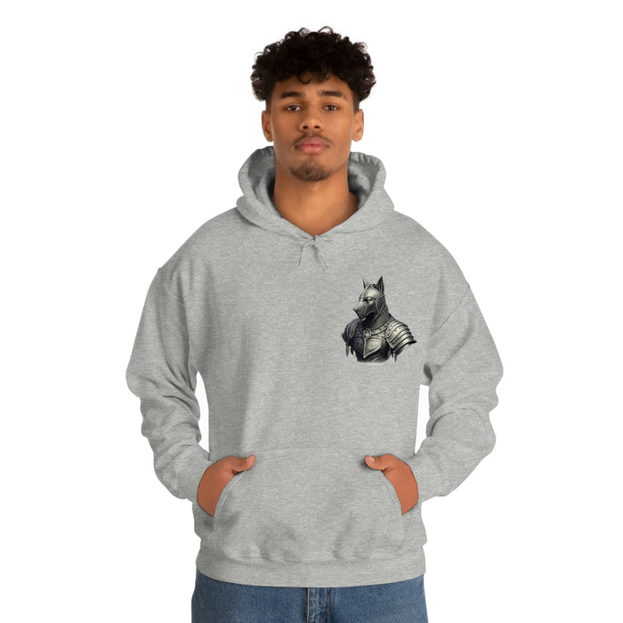 Not Friendly Armored Dog Heavy Blend™ Hoodie (unisex)