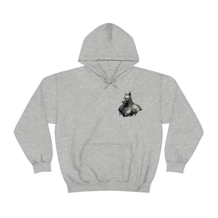 Not Friendly Armored Dog Heavy Blend™ Hoodie (unisex)