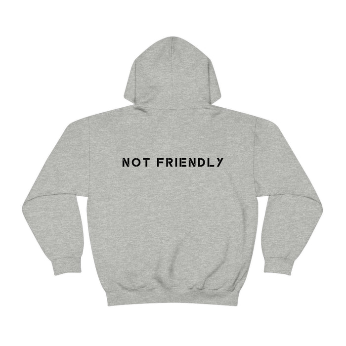 Not Friendly Armored Dog Heavy Blend™ Hoodie (unisex)