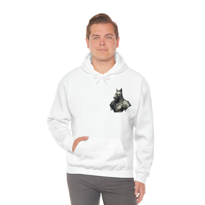 Not Friendly Armored Dog Heavy Blend™ Hoodie (unisex)