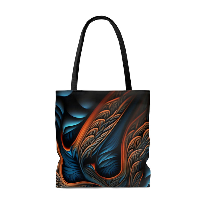 Blue Metal Dragon Tote Bag by NF