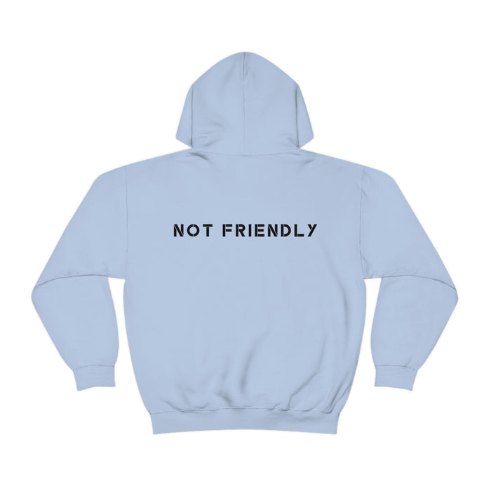 Not Friendly Armored Dog Heavy Blend™ Hoodie (unisex)